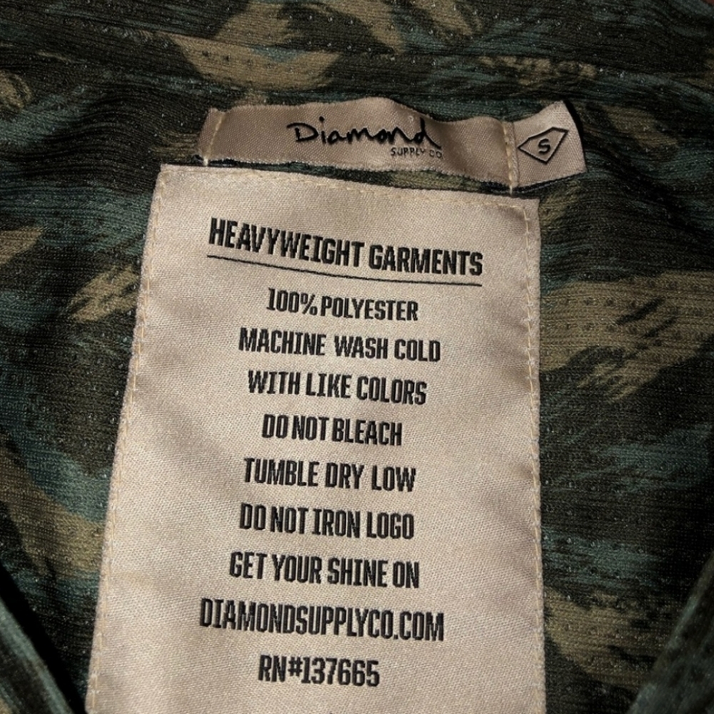 Diamond Supply DMND # 98 Green Camo Jersey - Picture 6 of 7